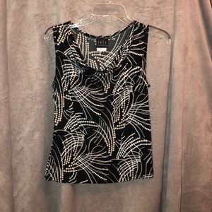 Black and Tan blousy tank